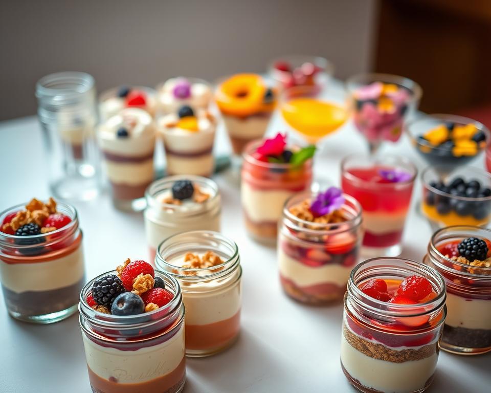 Desserts im Glas Kinder Silvester