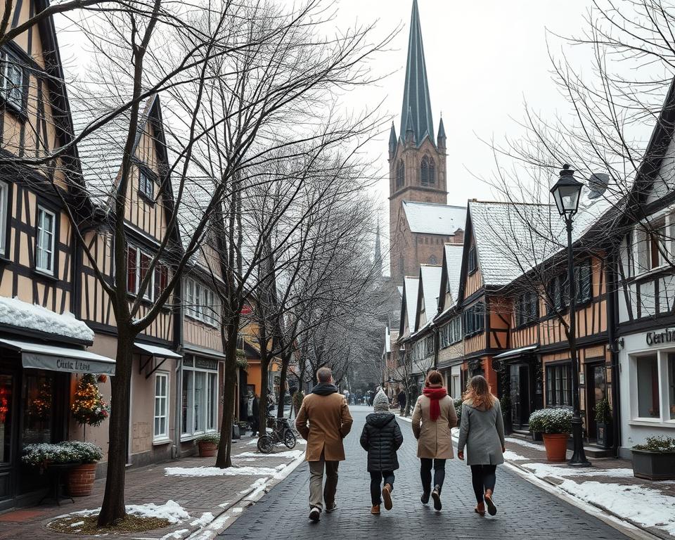 Neujahrsspaziergang in Deutschland